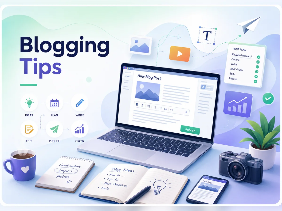Blogging Tips illustration