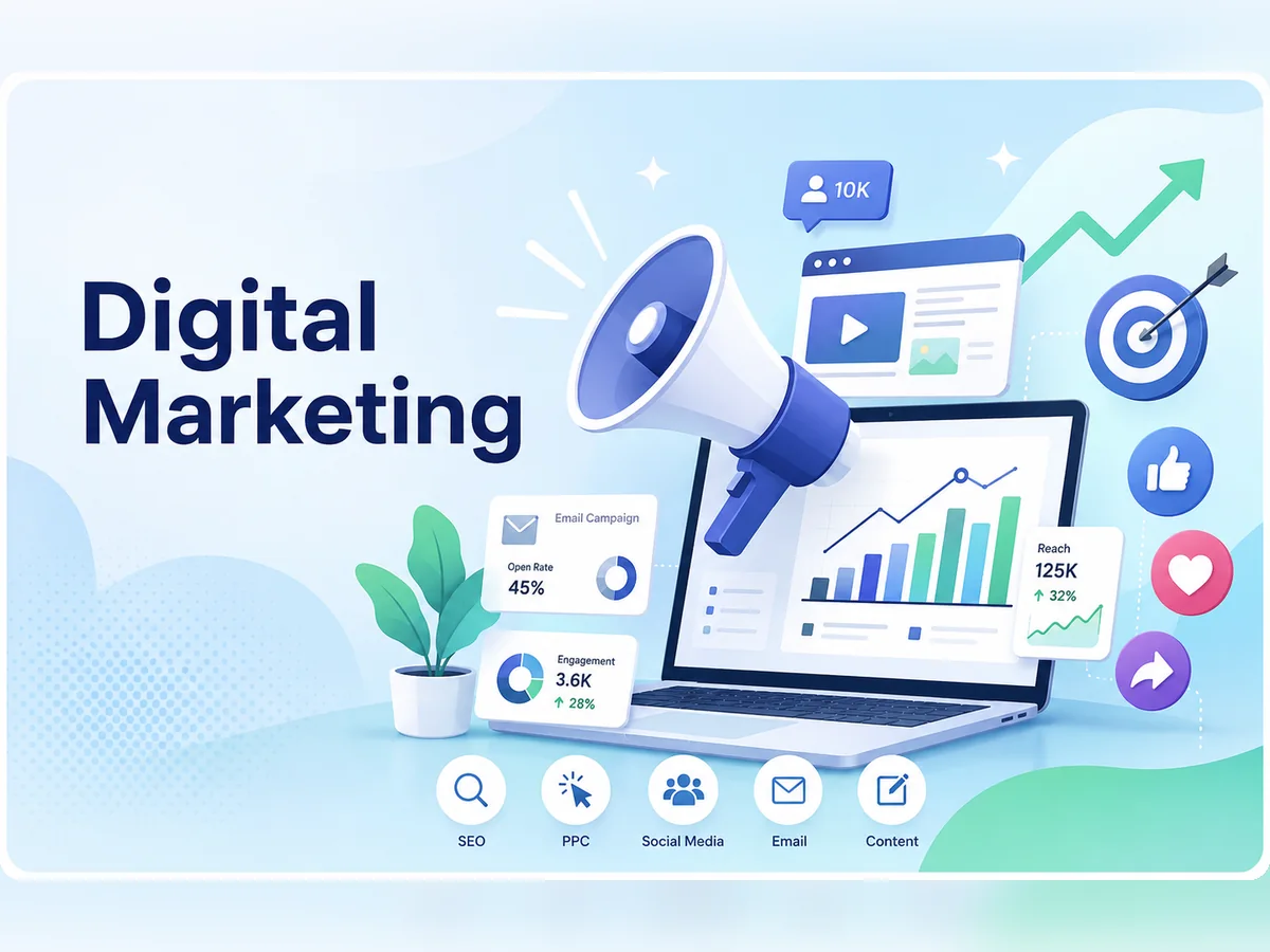 Digital Marketing illustration