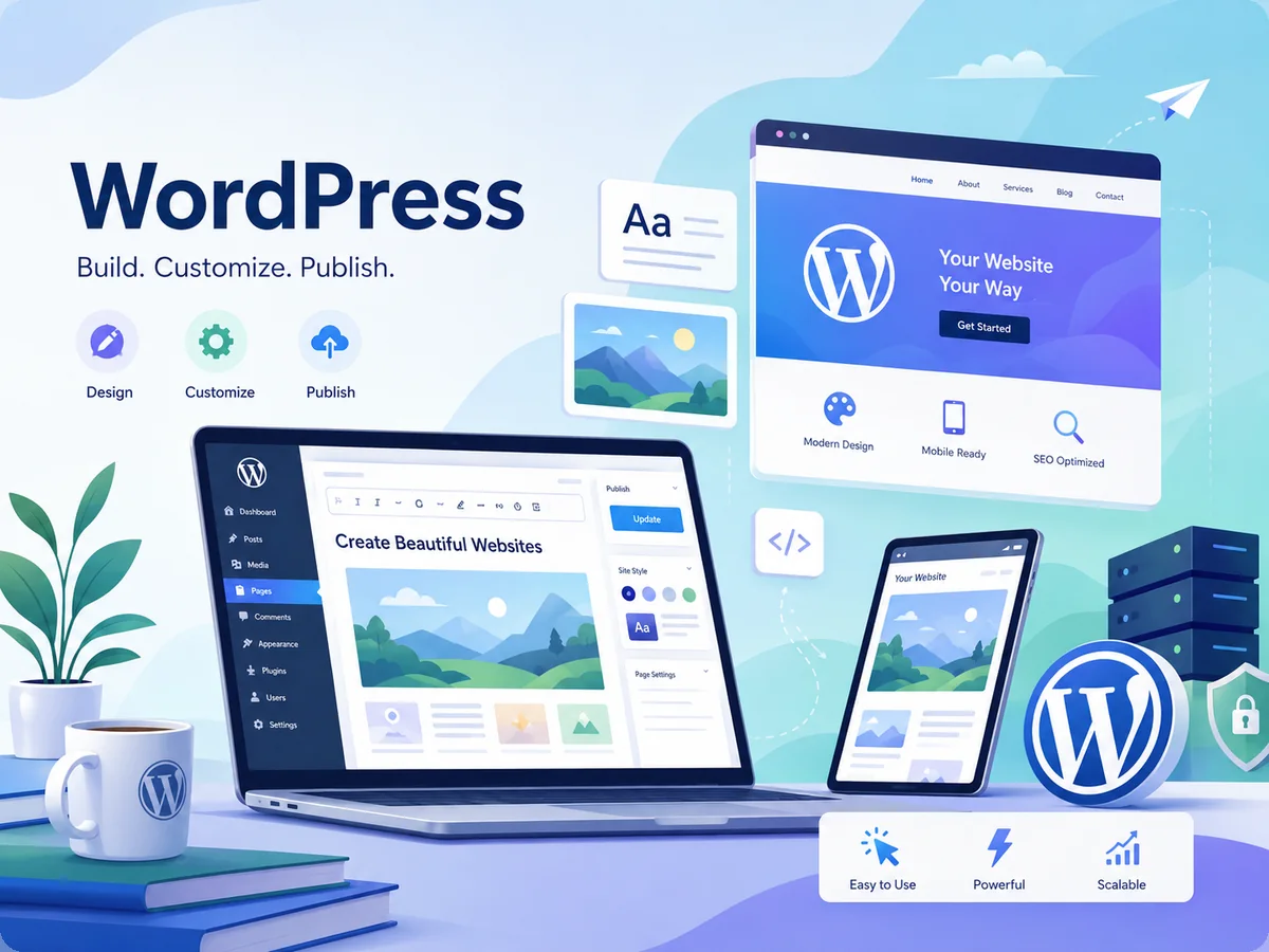WordPress illustration