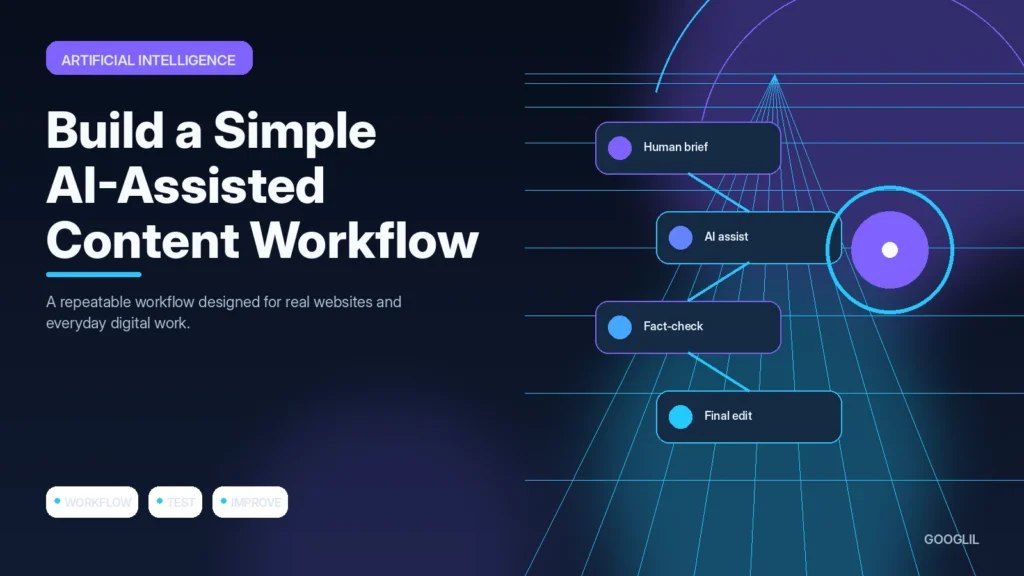Build a Simple AI-Assisted Content Workflow — Artificial Intelligence featured article illustration