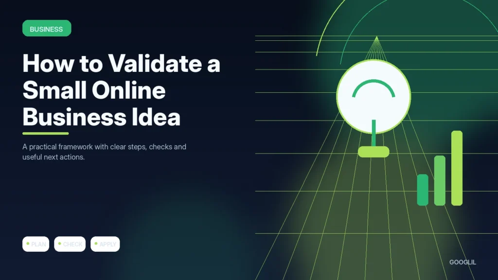 How to Validate a Small Online Business Idea — Business featured article illustration