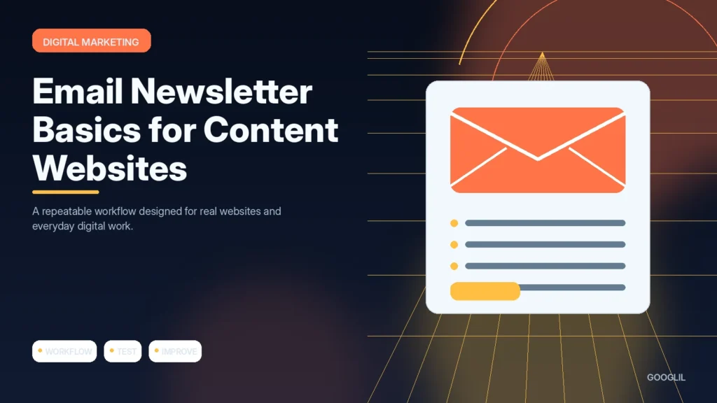 Email Newsletter Basics for Content Websites — Digital Marketing featured article illustration