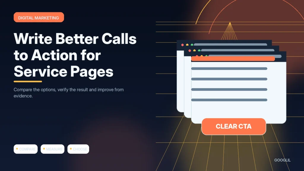 Write Better Calls to Action for Service Pages — Digital Marketing featured article illustration