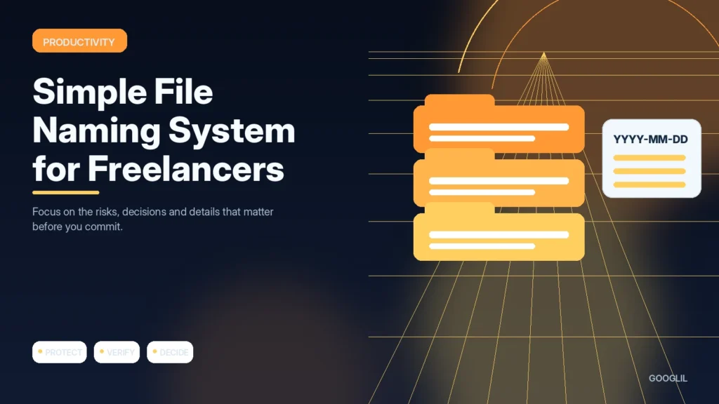 Simple File Naming System for Freelancers — Productivity featured article illustration