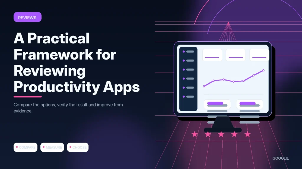 A Practical Framework for Reviewing Productivity Apps — Reviews featured article illustration