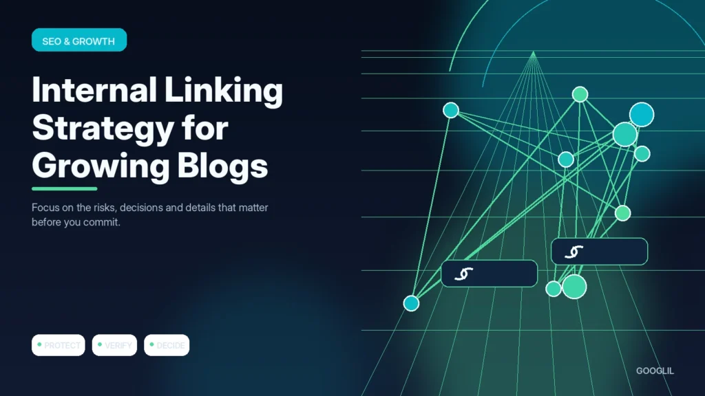 Internal Linking Strategy for Growing Blogs — SEO & Growth featured article illustration