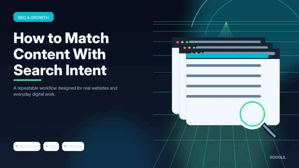 How to Match Content With Search Intent — SEO & Growth featured article illustration