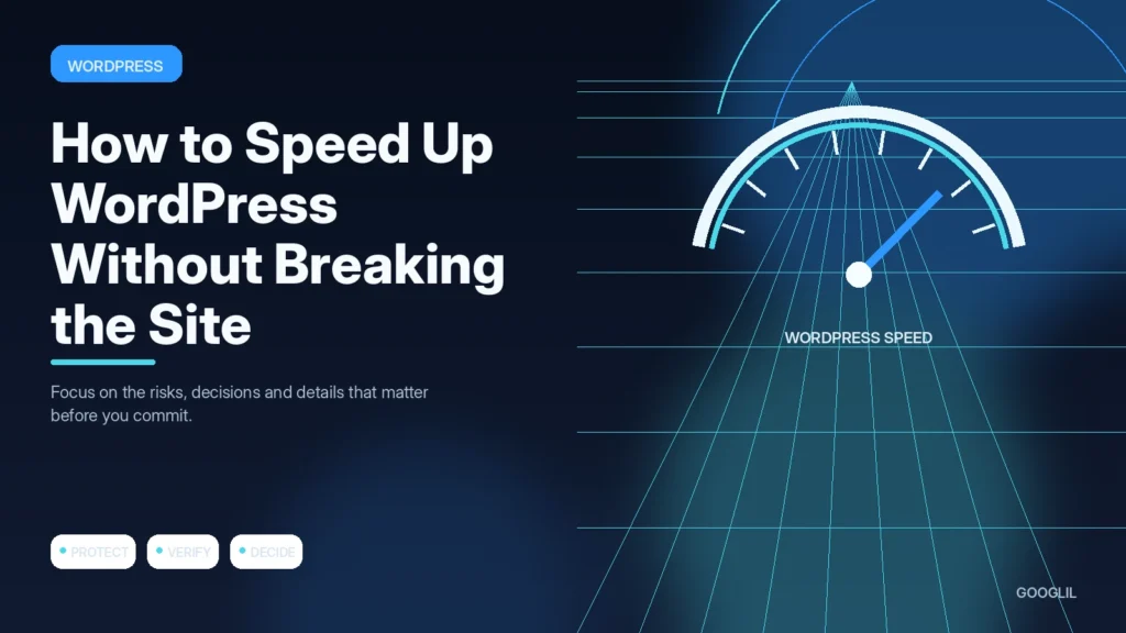 How to Speed Up WordPress Without Breaking the Site — WordPress featured article illustration